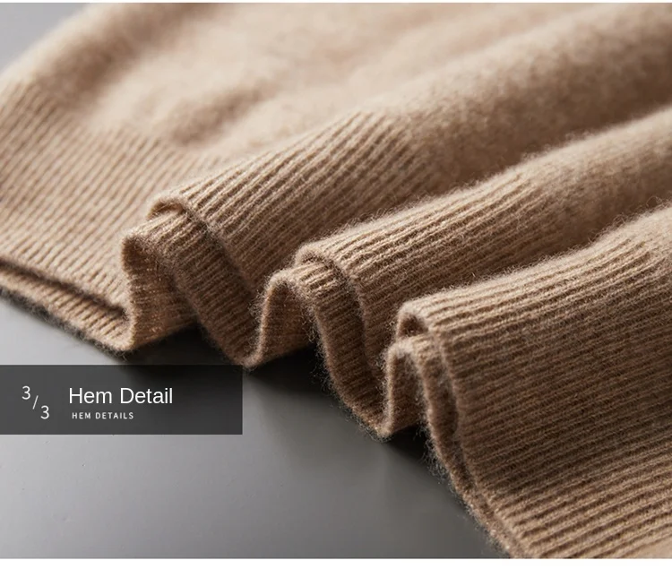 Men's female cashmere One-piece ready-to-wear Hoodie 100% Merino Wool Knitted Sweatshirt Autumn Winter Casual Large Top Long