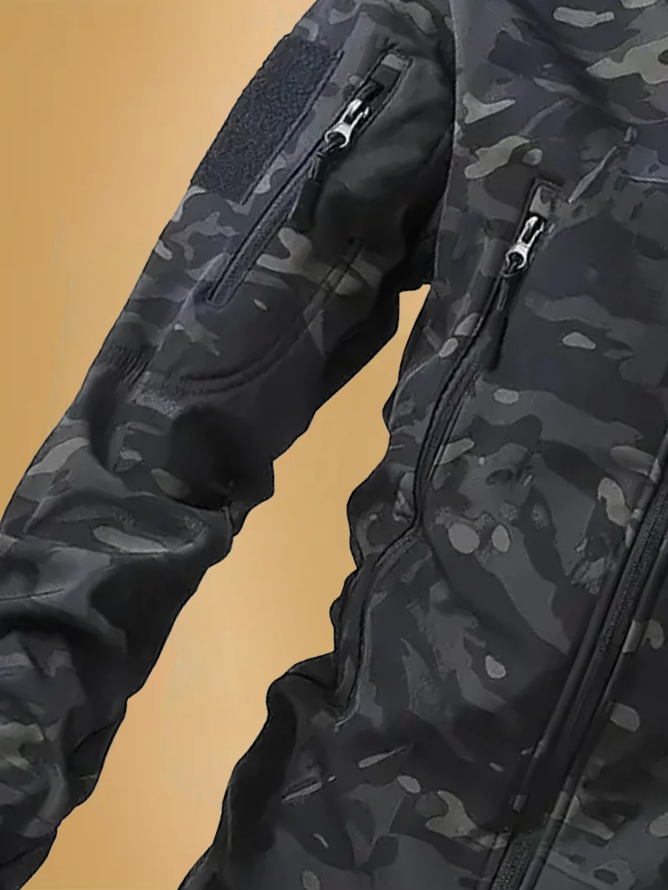 Men's Outdoor Tactical Jacket Winter Waterproof Insulation Camouflage Jacket Fishing Hunting Jacket Mens Lightweight Rain Jacket