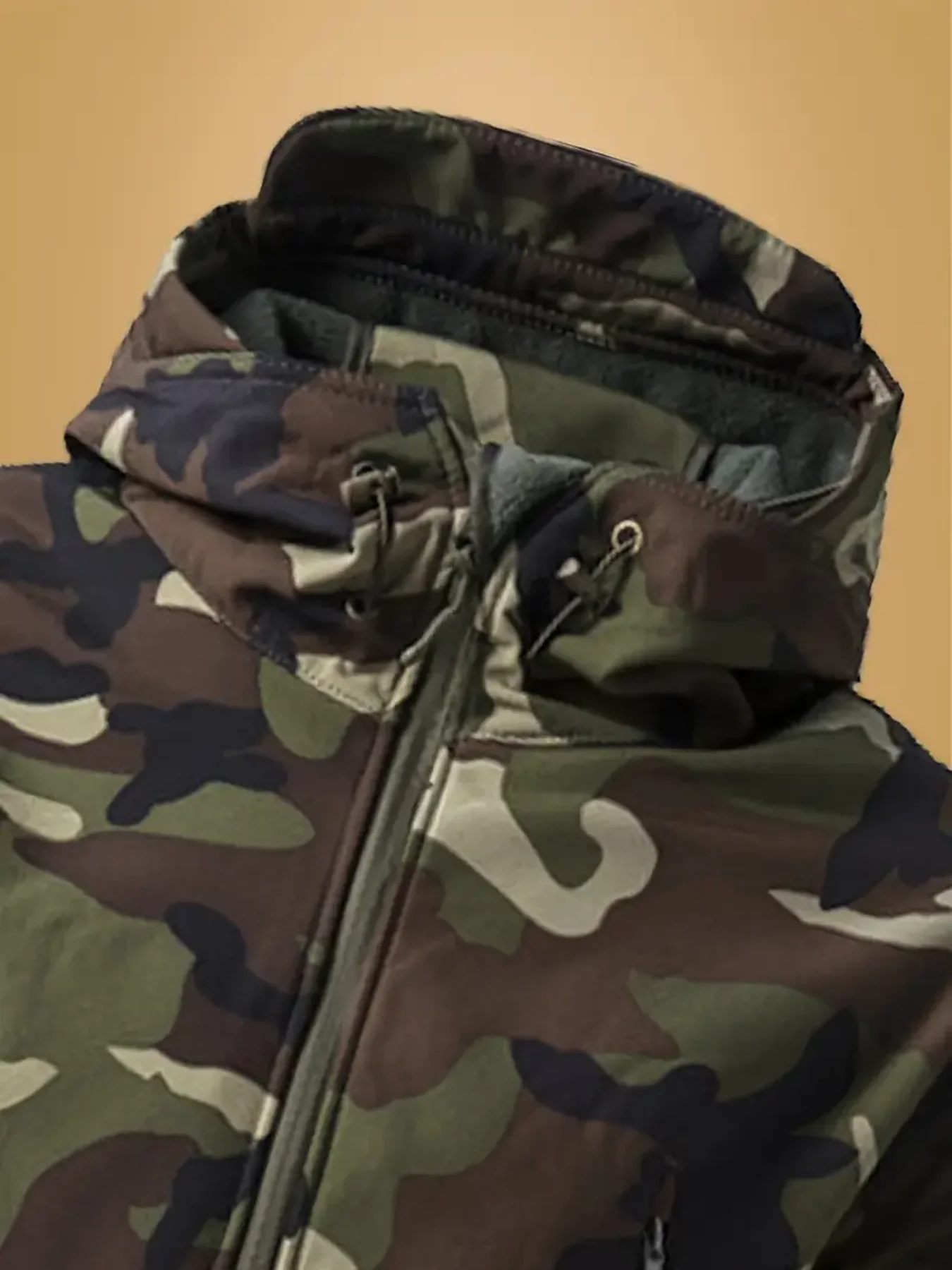 Men's Outdoor Tactical Jacket Winter Waterproof Insulation Camouflage Jacket Fishing Hunting Jacket Mens Lightweight Rain Jacket