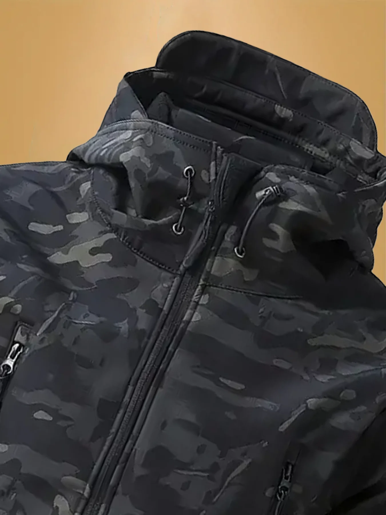 Men's Outdoor Tactical Jacket Winter Waterproof Insulation Camouflage Jacket Fishing Hunting Jacket Mens Lightweight Rain Jacket