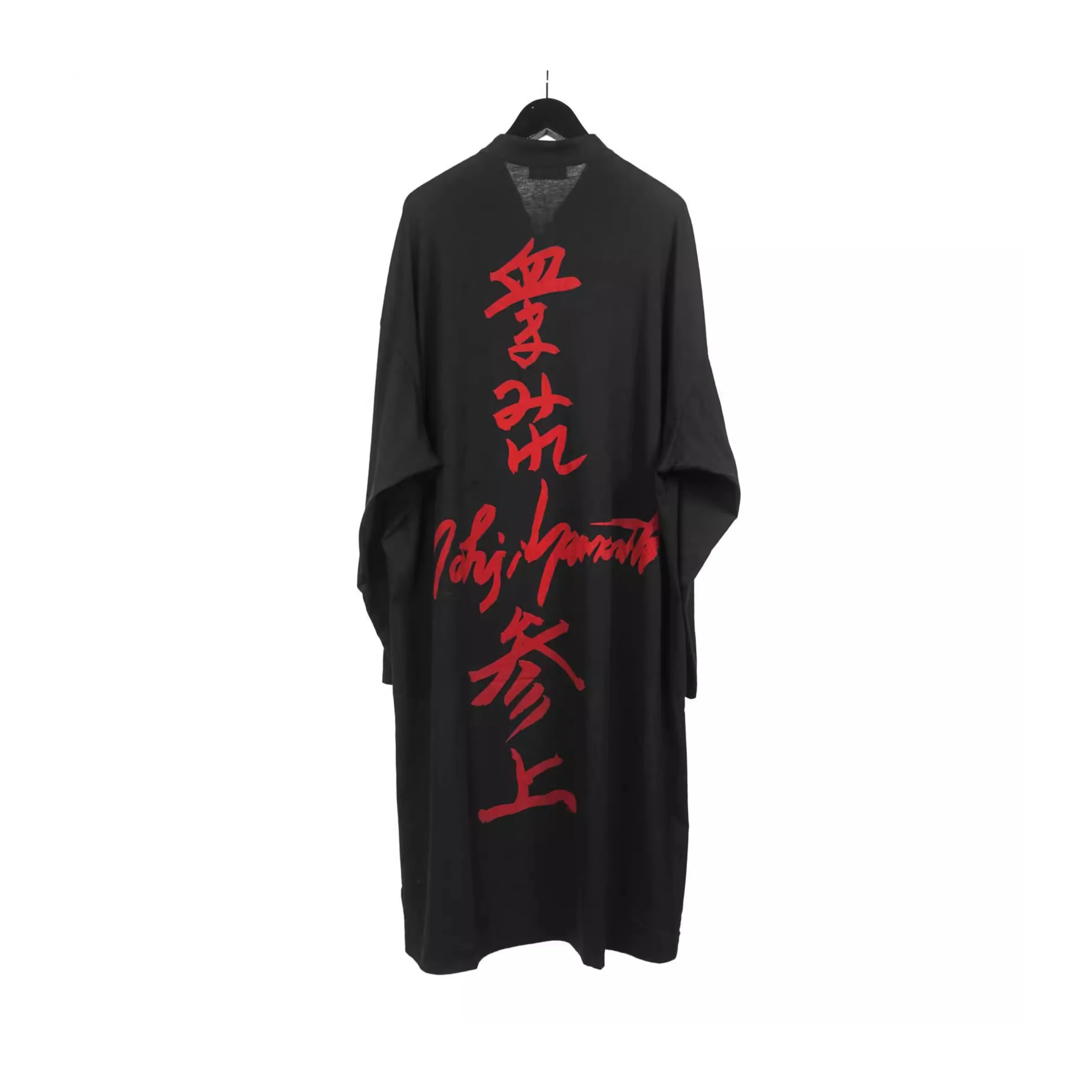 TOP-YAMAMOTO Japanese original design of long trench coat male loose large size hip hop brand