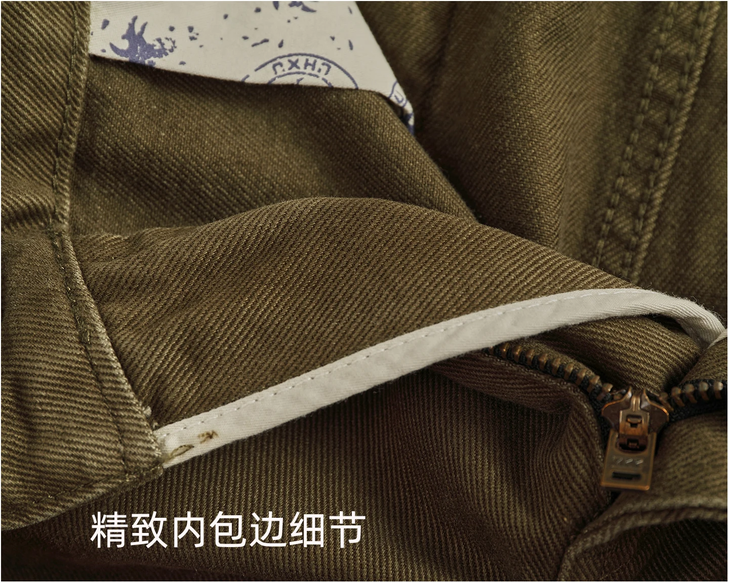 100% cotton autumn and winter heavy simple work pants for men loose straight cotton twill woven tapered trousers