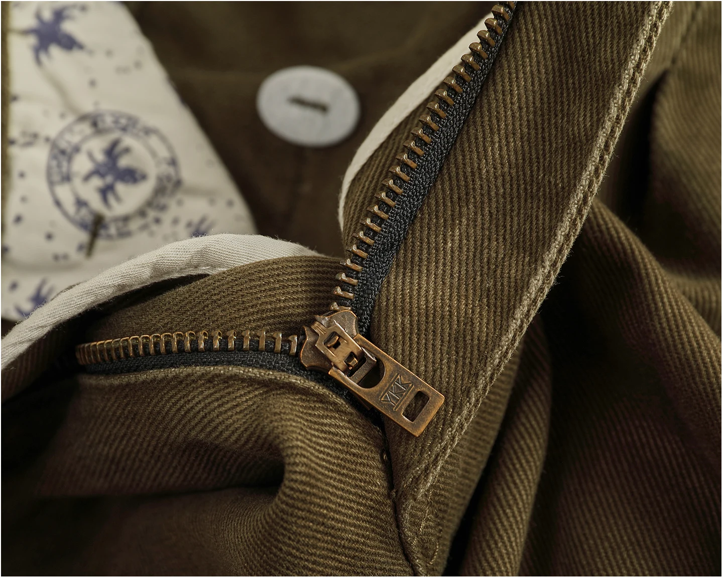 100% cotton autumn and winter heavy simple work pants for men loose straight cotton twill woven tapered trousers