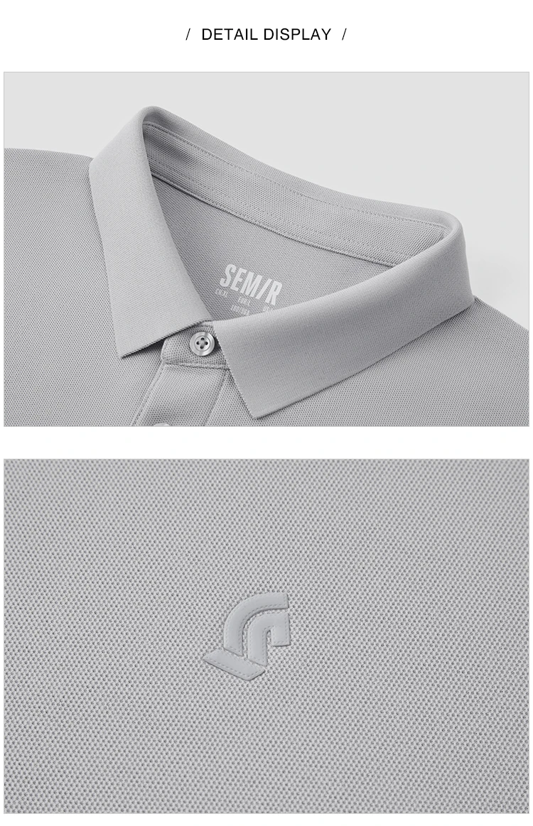 Semir Mens Polo 2026 Classic Lapel Knitted Moisture Wicking Quick Dry Cool Feeling Antibacterial