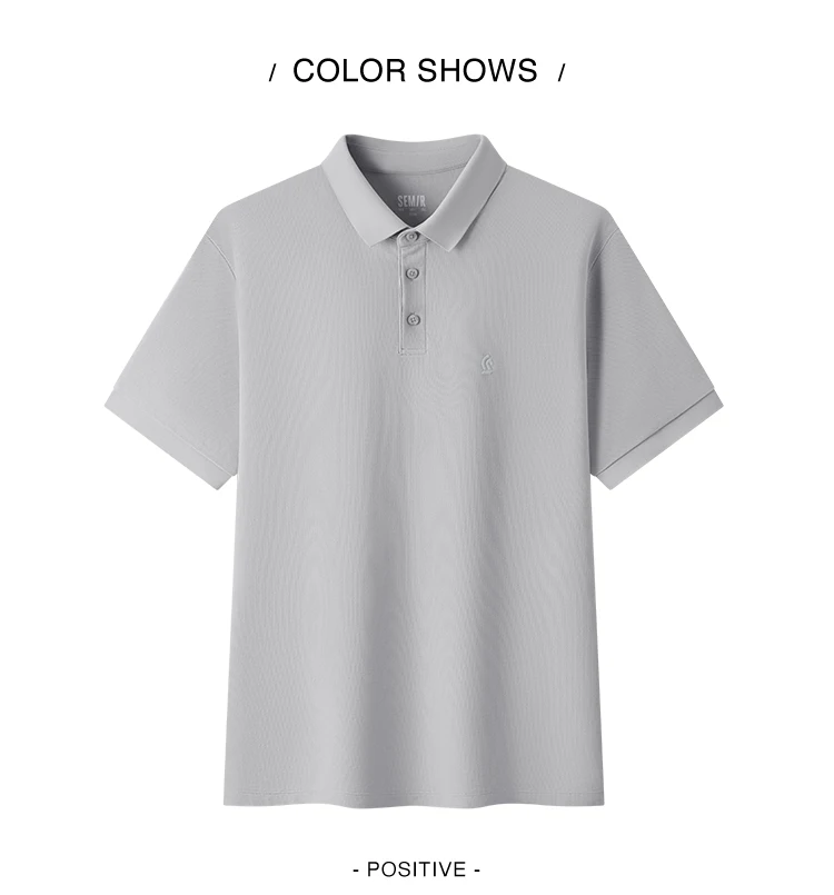 Semir Mens Polo 2026 Classic Lapel Knitted Moisture Wicking Quick Dry Cool Feeling Antibacterial