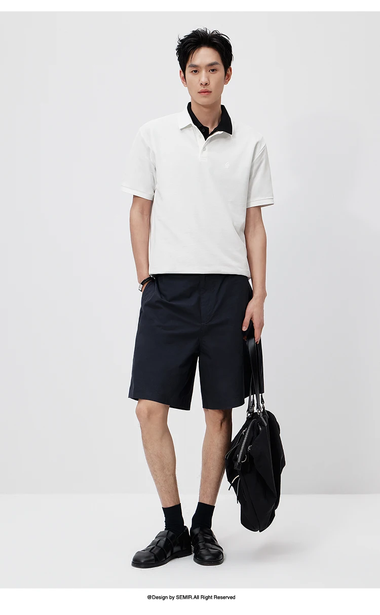 Semir Mens Polo 2026 Classic Lapel Knitted Moisture Wicking Quick Dry Cool Feeling Antibacterial