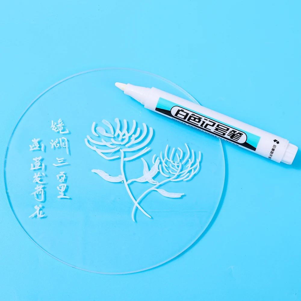 0.7/1.0/2.5MM White Permanent Marker Pens Markers Paint Pen For Wood Plastic Leather Glass Stone Metal Art Painting Supplies