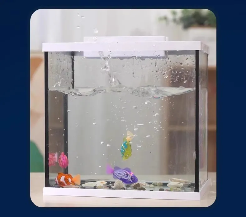Baby Bath Light-Up Sensor Electric Small Fish Playing in Water Pet Fish Swimming Fish Can Swim Realistic Clownfish Toy