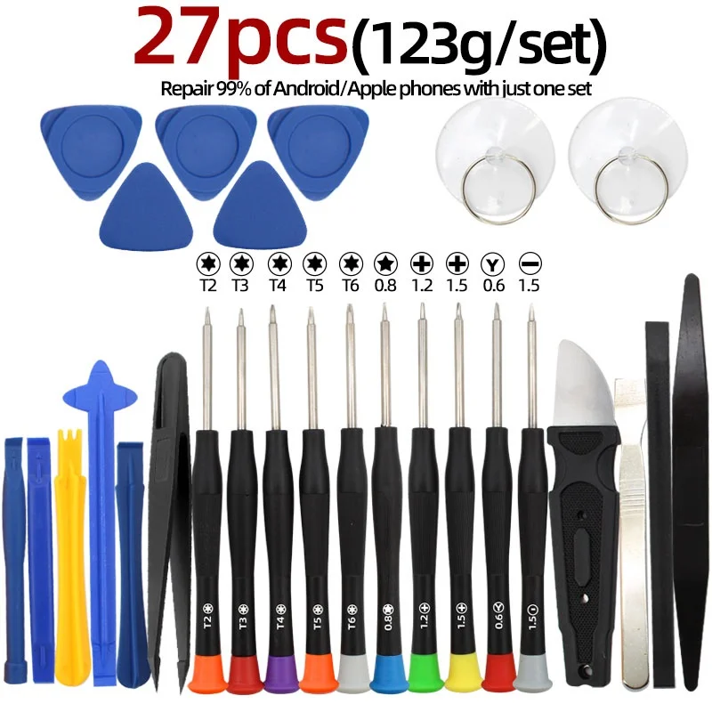 34/15 in 1 Precision Screwdriver Repair Tool Set for Mobile Phone Tablet Laptop Computer Electronics Maintenance Disassembly Kit