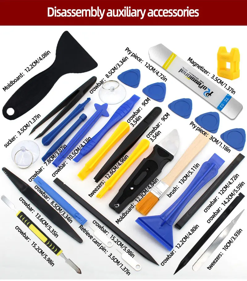 34/15 in 1 Precision Screwdriver Repair Tool Set for Mobile Phone Tablet Laptop Computer Electronics Maintenance Disassembly Kit