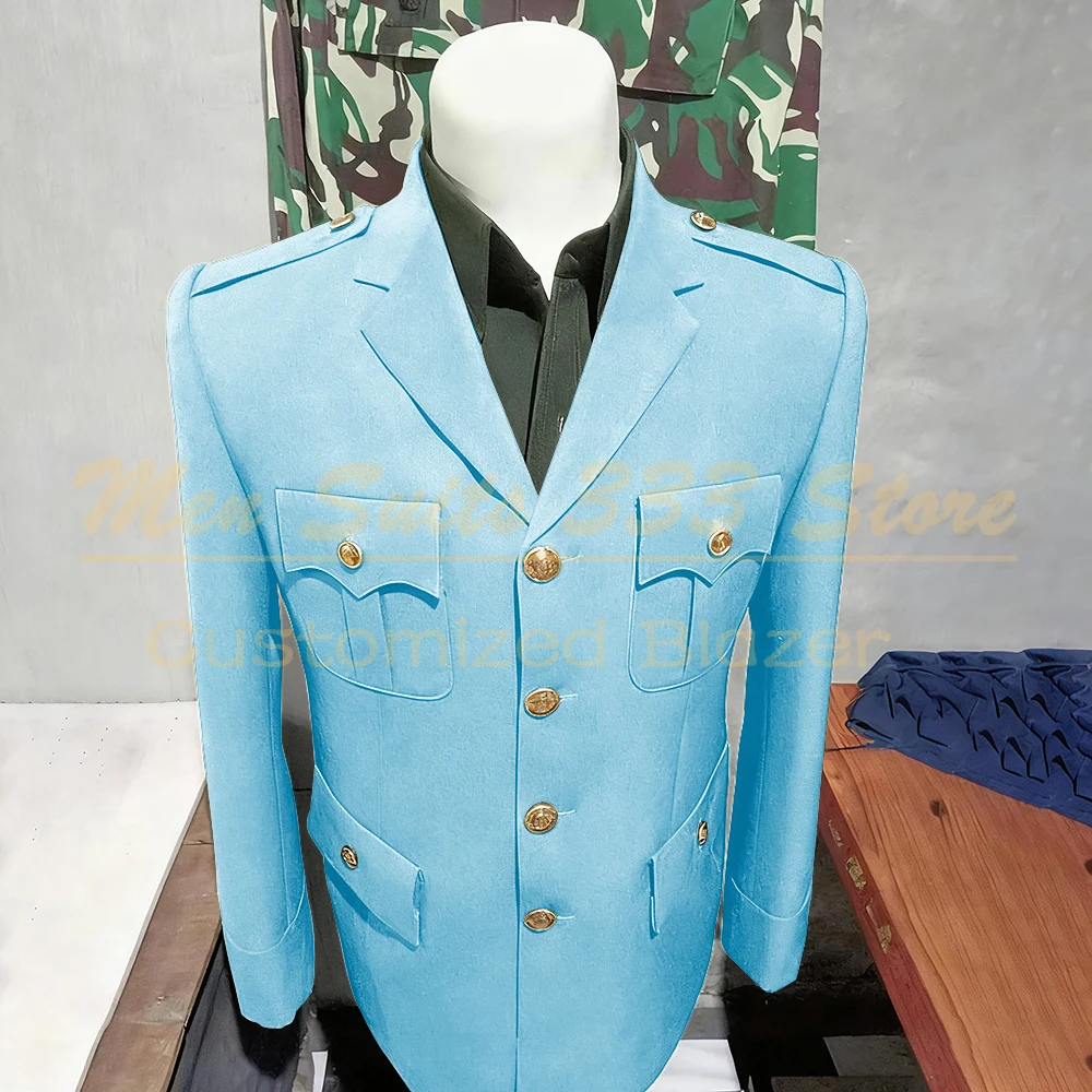 Solid Color Suits for Men Elegant Single Breasted Notch Lapel Slim Fit Male Clothing High Quality 2 Piece Jacket Pants Sets