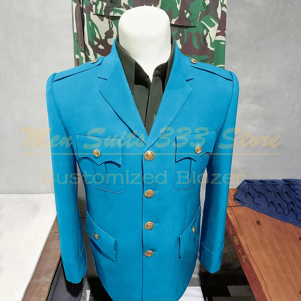 Solid Color Suits for Men Elegant Single Breasted Notch Lapel Slim Fit Male Clothing High Quality 2 Piece Jacket Pants Sets