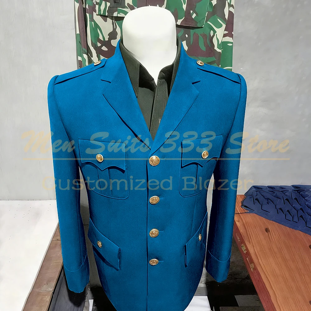Solid Color Suits for Men Elegant Single Breasted Notch Lapel Slim Fit Male Clothing High Quality 2 Piece Jacket Pants Sets