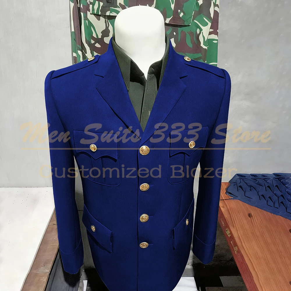 Solid Color Suits for Men Elegant Single Breasted Notch Lapel Slim Fit Male Clothing High Quality 2 Piece Jacket Pants Sets