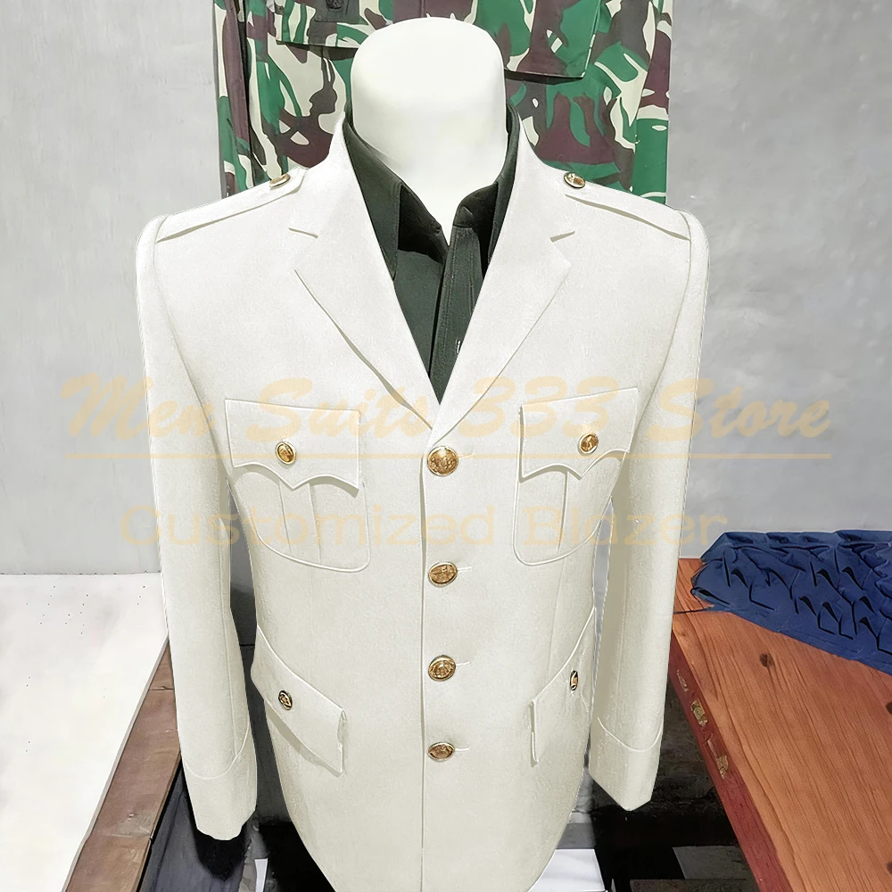 Solid Color Suits for Men Elegant Single Breasted Notch Lapel Slim Fit Male Clothing High Quality 2 Piece Jacket Pants Sets