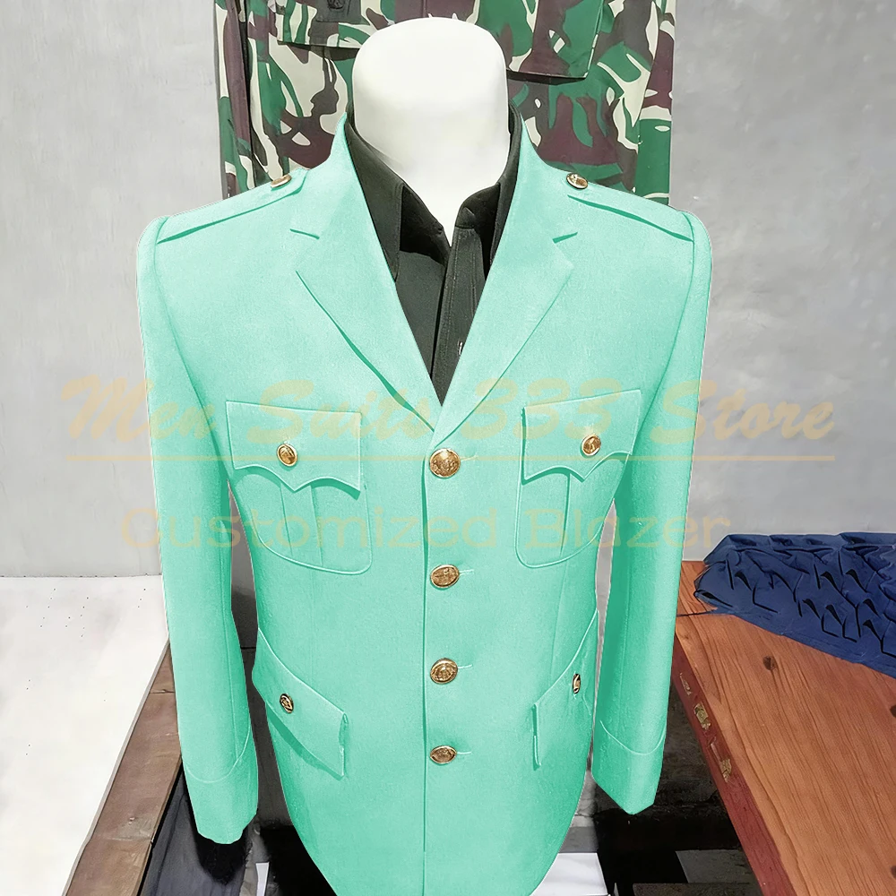 Solid Color Suits for Men Elegant Single Breasted Notch Lapel Slim Fit Male Clothing High Quality 2 Piece Jacket Pants Sets