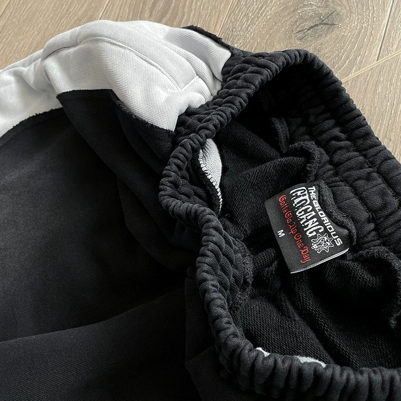 Patchwork Red Black Glo Gang The Glory Pants Men Women Trousers Jogger Drawstring Sweatpants