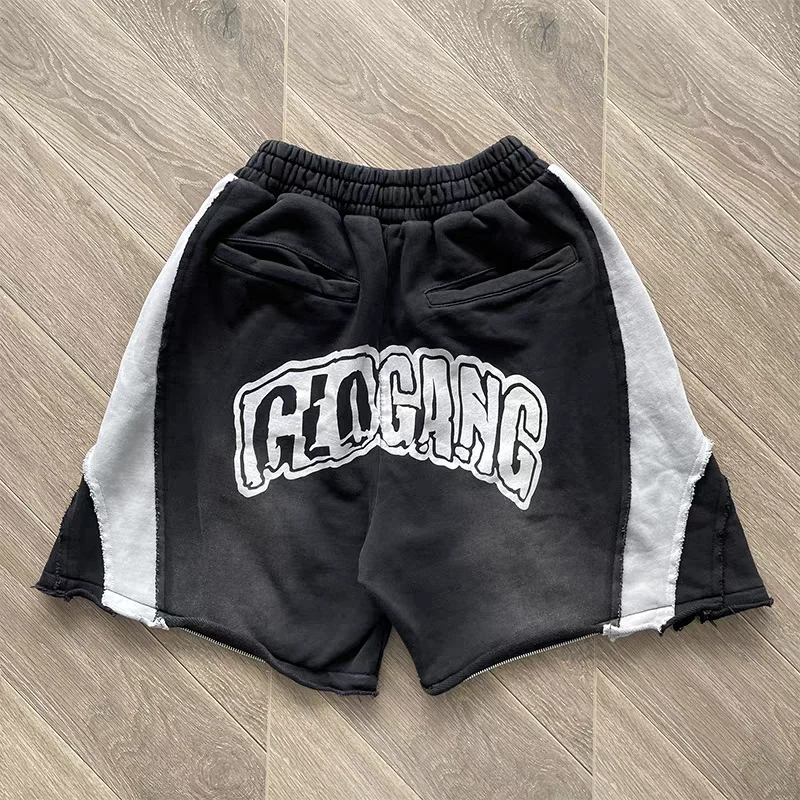 Patchwork Red Black Glo Gang The Glory Pants Men Women Trousers Jogger Drawstring Sweatpants