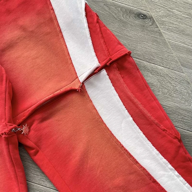 Patchwork Red Black Glo Gang The Glory Pants Men Women Trousers Jogger Drawstring Sweatpants