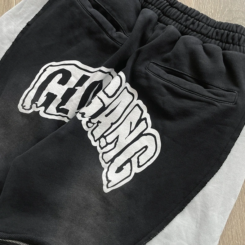 Patchwork Red Black Glo Gang The Glory Pants Men Women Trousers Jogger Drawstring Sweatpants