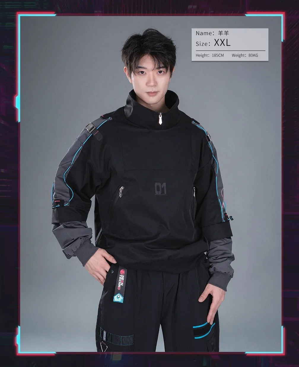 Moeyu Hatsune Miku Men Women Sweashirt Stand-up Collar Jacket Coat Male Fake Two Pieces T-shirt Vocaloid Cosplay Costume Casual