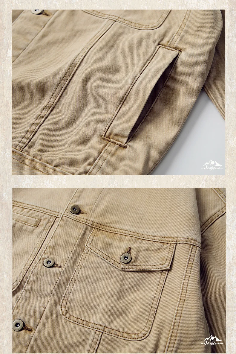 2024 autumn and winter American retro overalls male color contrast loose fashion brand casual jacket