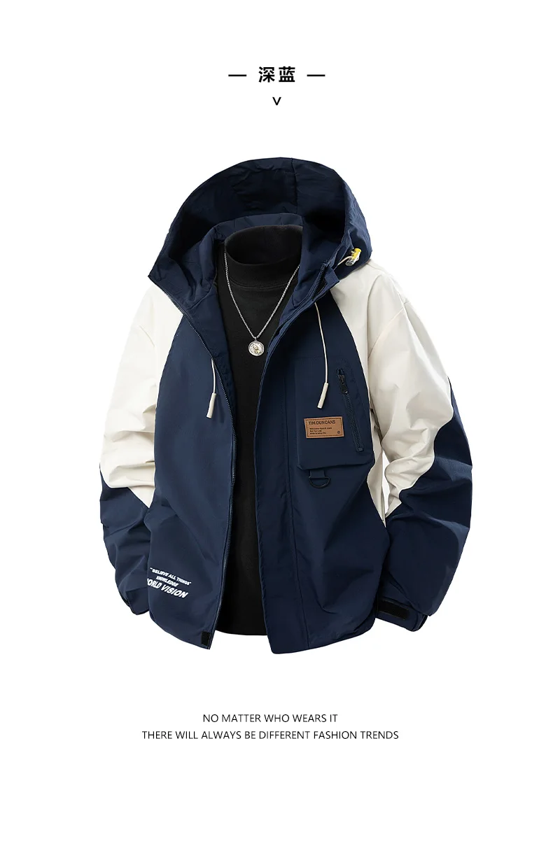 Jacket Mens Spring Autumn New Men Jacket Printing Hooded Jackets Casual Coat Men's Business Coats Size L-4XL 5XL 6XL 7XL 8XL