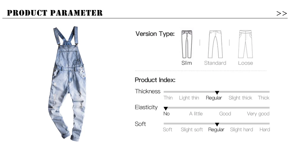 Men's Light Blue Slim Snow Washed Denim Bib Overalls for Tall Big Plus Size Hole Ripped Suspenders Jumpsuits Cargo Torn Jeans