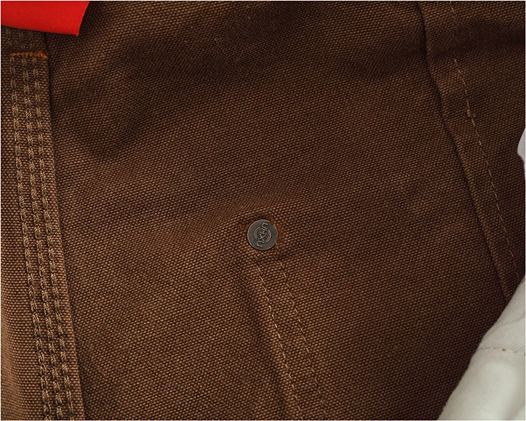 Autumn and winter heavy high-end vintage overalls men bead canvas grain color patchwork logging motorcycle casual pants tide
