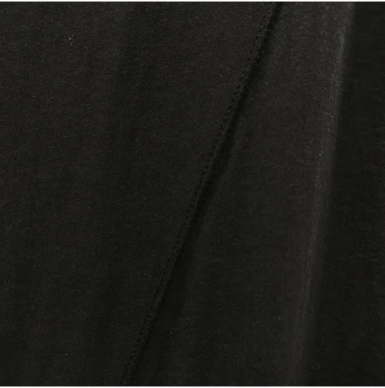 High Street Cotton T-shirts Tops Men's Style | Autumn/Winter Thin Dark Knitted Base Long Sleeve Casual Tshirt TEE Shirt