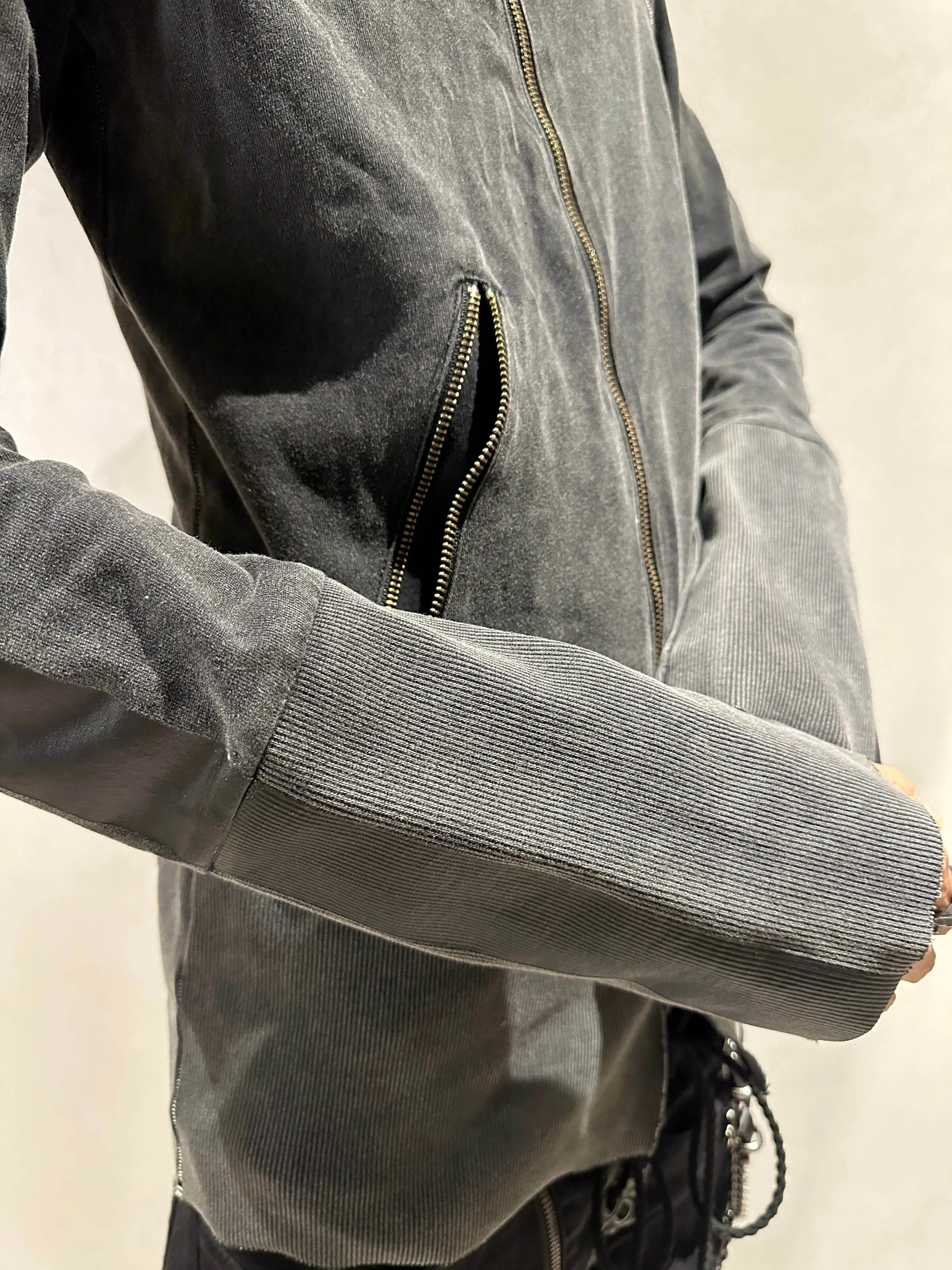 LGB 00s long sleeves sweat visual department old semi turtleneck jacket