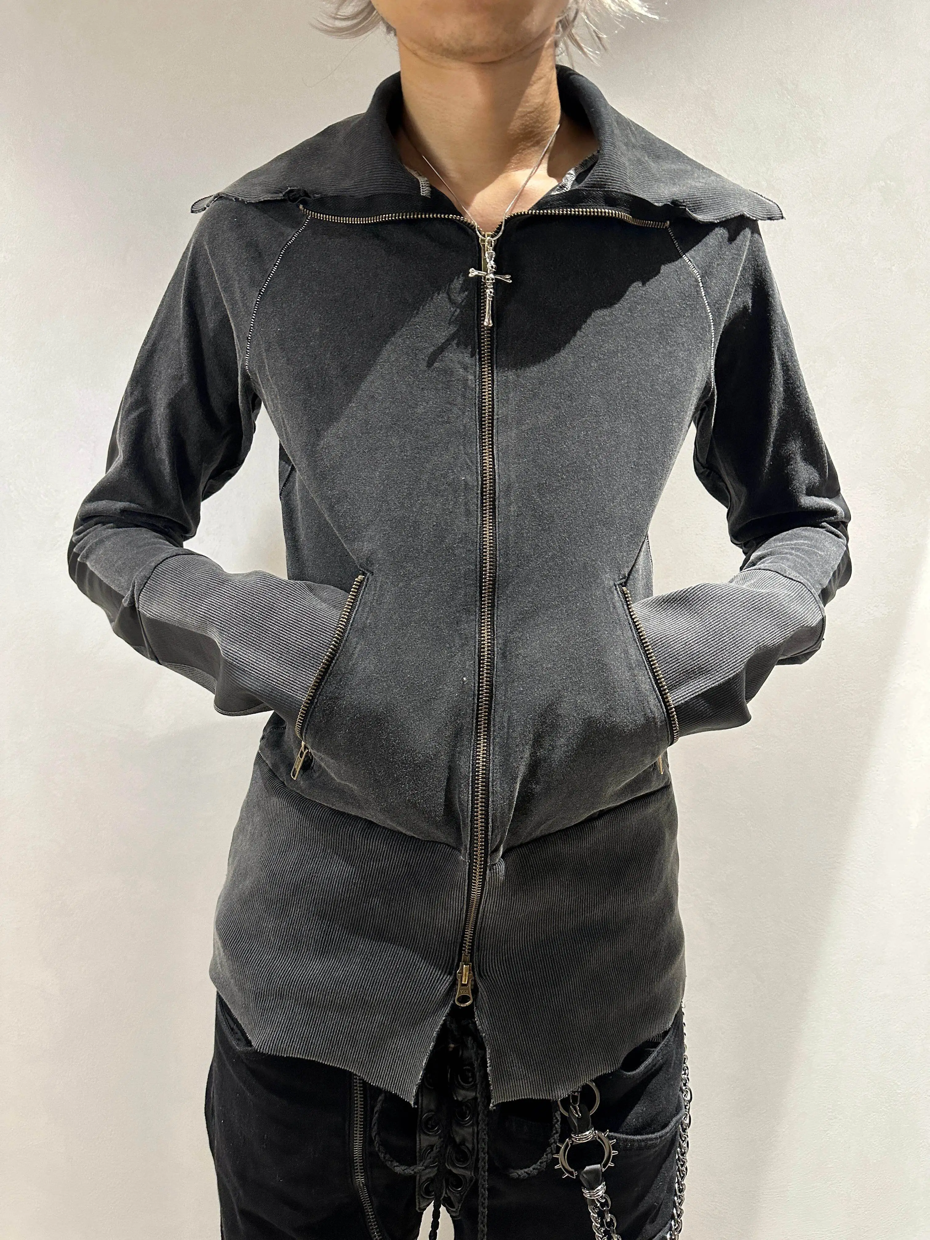 LGB 00s long sleeves sweat visual department old semi turtleneck jacket