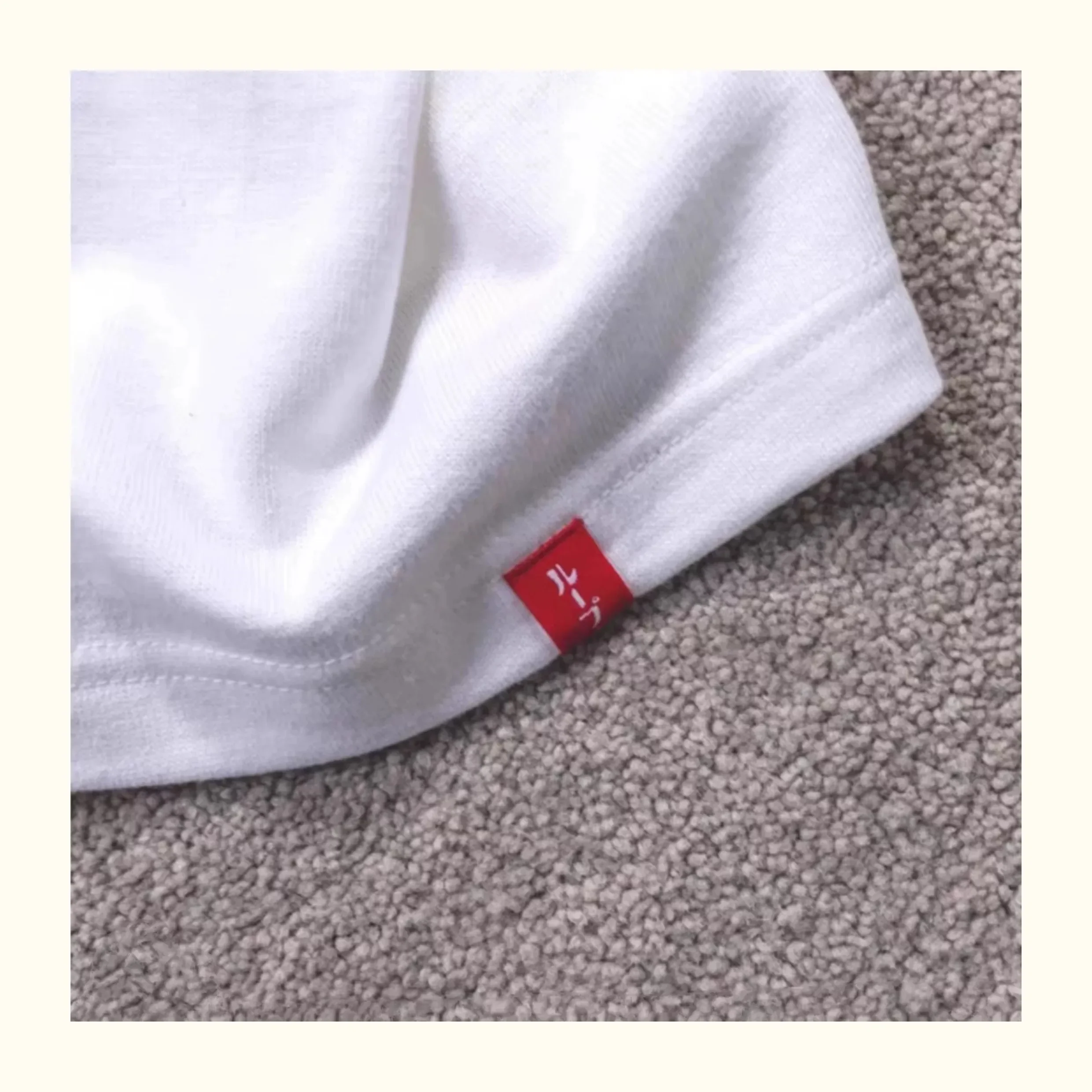 BEAMS JAPAN LOOPWHEELER Letter-printed cotton casual short-sleeved T-shirt