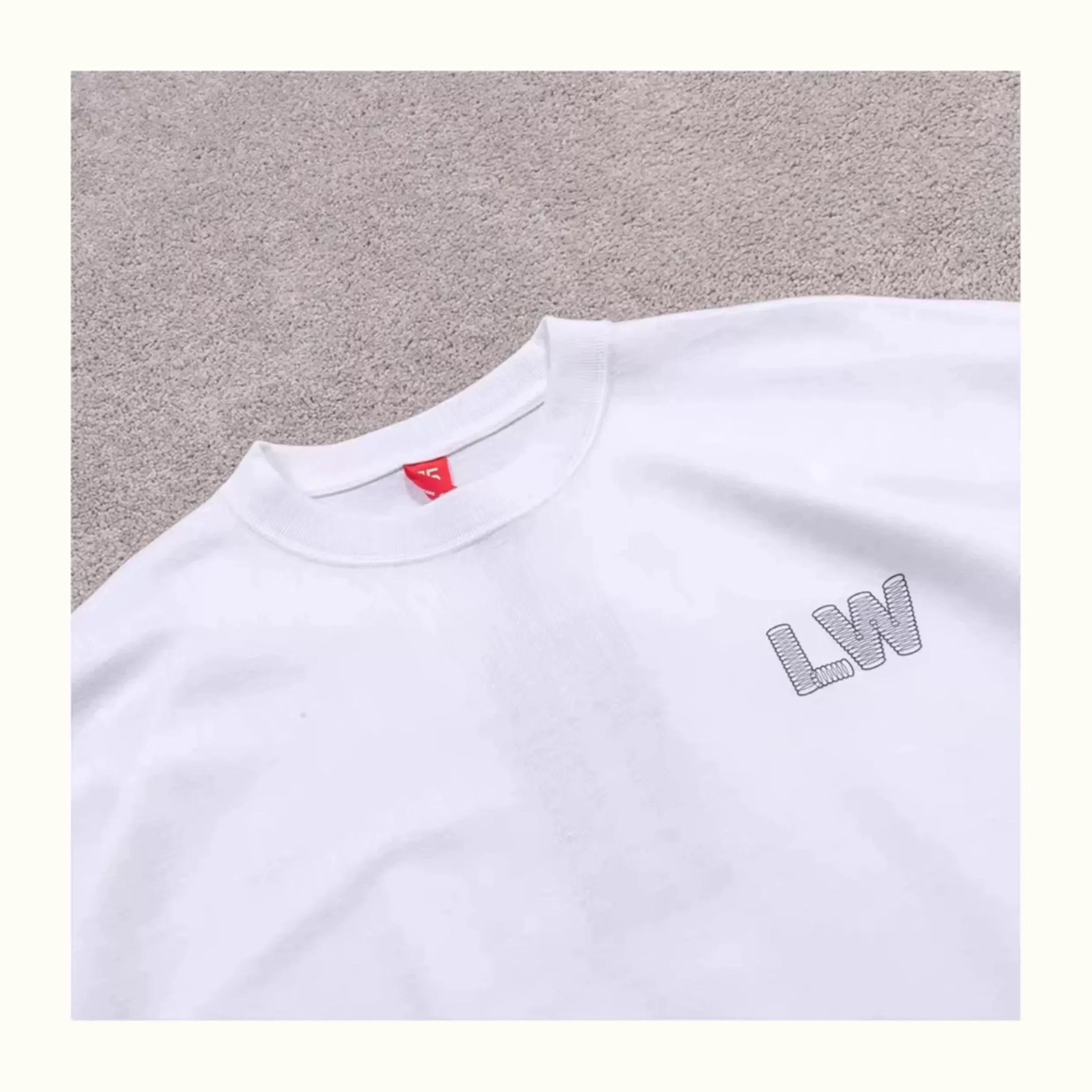 BEAMS JAPAN LOOPWHEELER Letter-printed cotton casual short-sleeved T-shirt