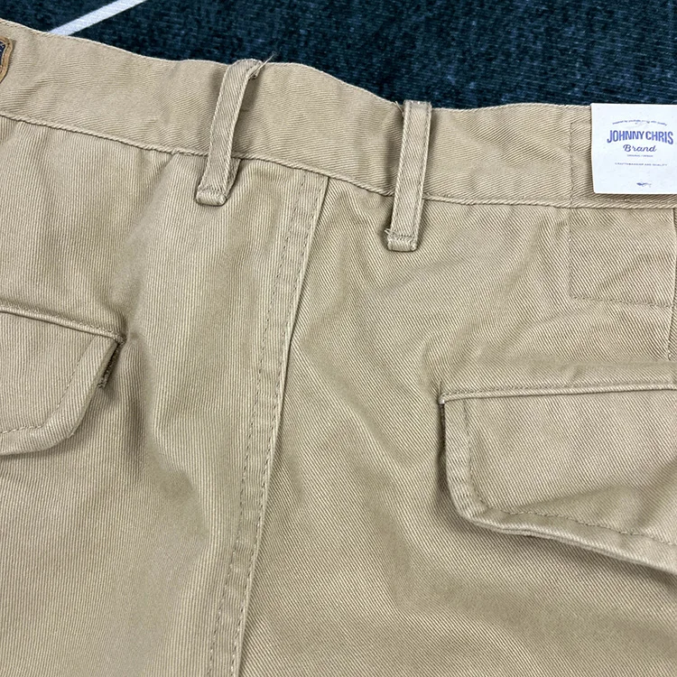 Men's Heavyweight 100% Cotton American Vintage Washed Cargo Shorts Summer Japanese Streetwear Multi-Pocket Mid-Length Workwear