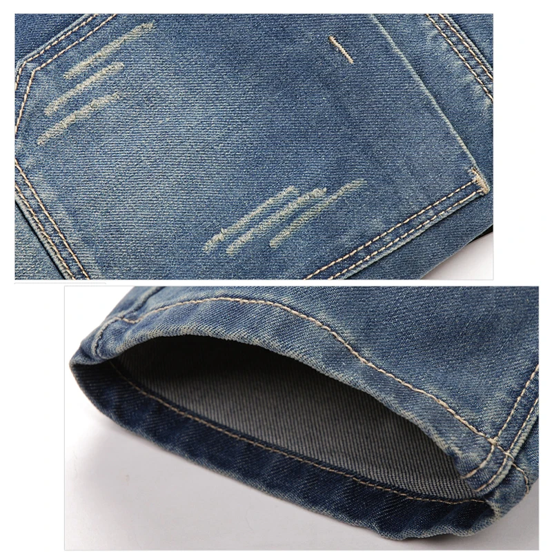 Black Slim Fit Cargo Pants Men's Streetwear Jeans Denim Trousers Korean Fashion Baggy Jeans Homme for Men