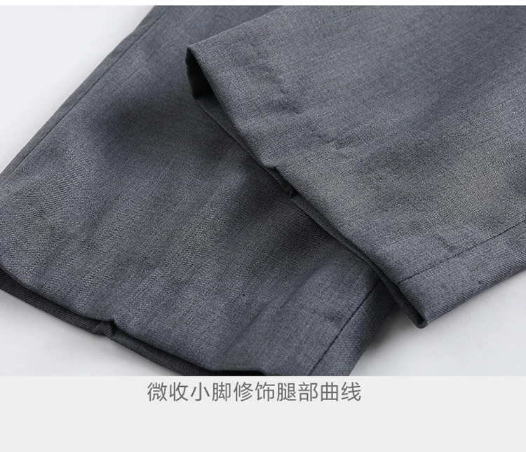 Suit (Blazer+ Pants) Men's Fashion Gentleman Business Outdoor Standing Collar Gentleman Wedding Work Slim Casual MAO Suit