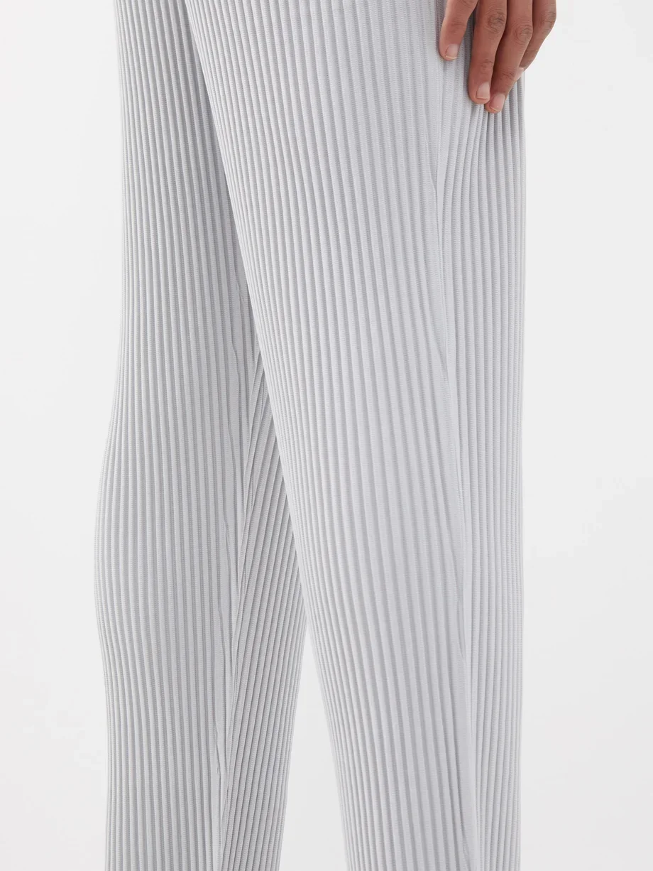 Miyake Pleated Men Trousers Baggy Straight Pants Fashion Casual Pants Japanese Style Miyake Pleated Pants