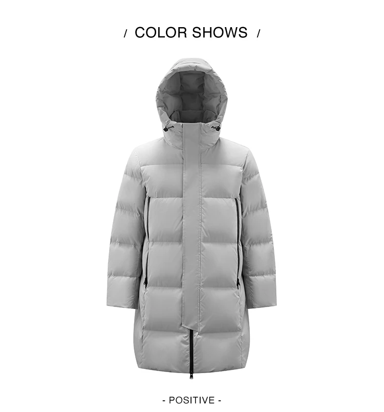 Semir Down Jacket Men Winter 90% Down Fill Windproof Three-Resistant 2026 New Outdoor Long Hooded Puffer Warm Men's Wear