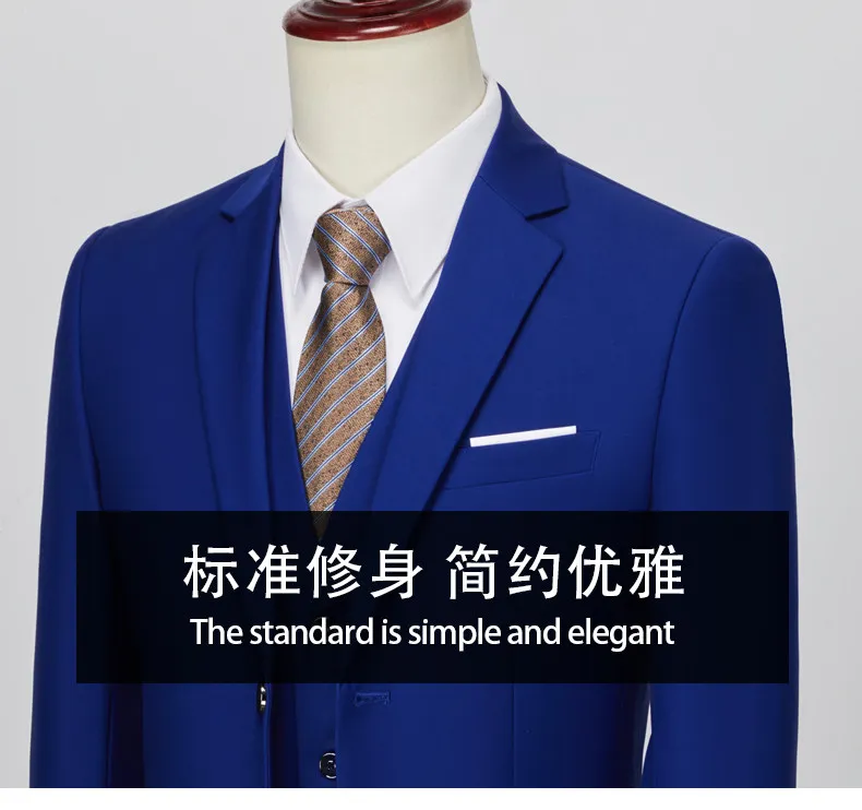 Top Rated Suits for Men | Luxury Slim Fit 3-Piece Suit, Hot Selling Wedding Wear
