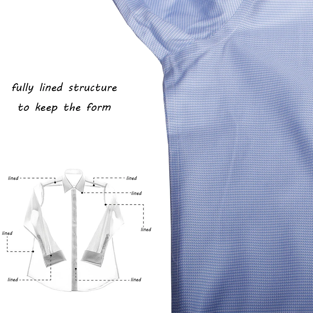 Luxury Dress Shirts For Men 100s 2-ply High Quality 100% Cotton Business Shirt Men Clothing Wrinkle Free Mens Shirts Christmas
