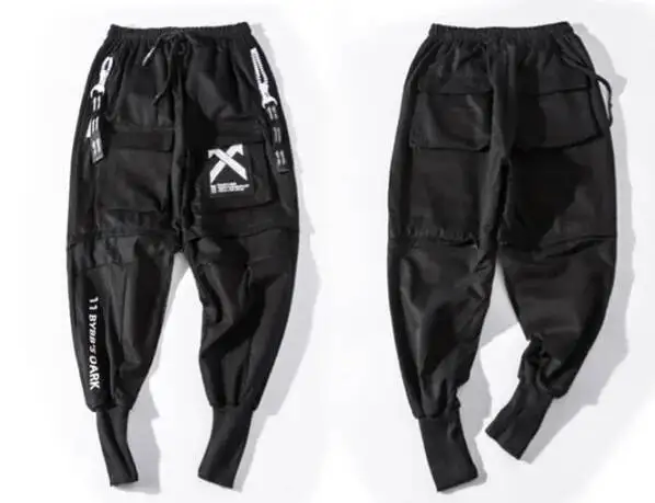HKSH Dark Style Cargo Harem Pants Men's Tide Hip Hop High Street Loose Streetwear Autumn New Punk Trousers Male Darkwear HK0156