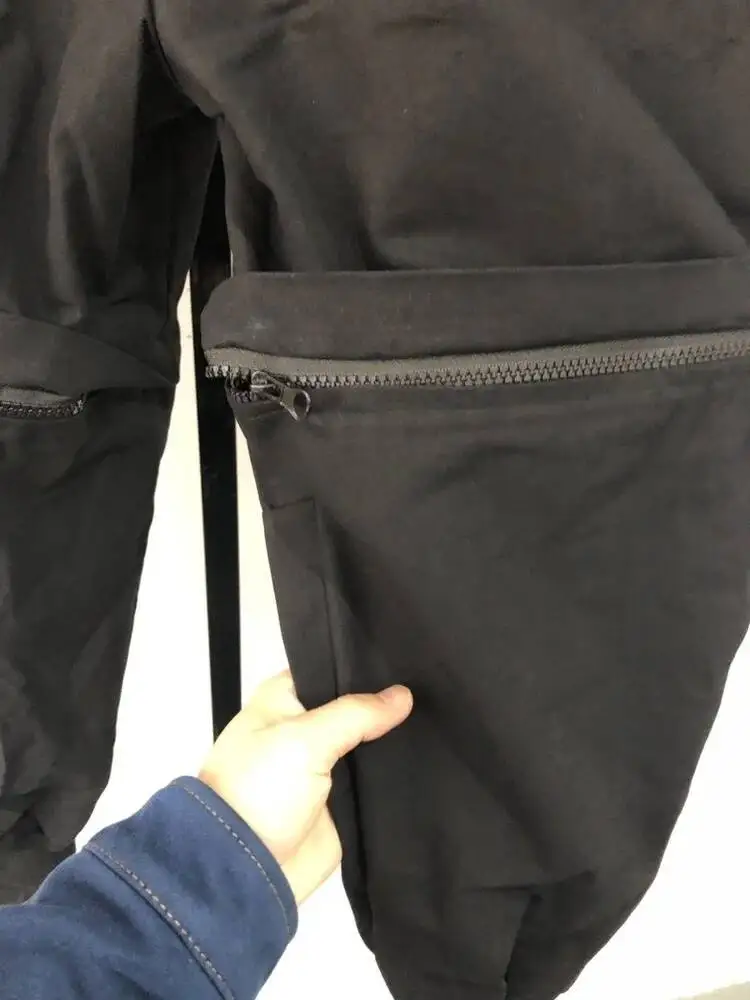 HKSH Dark Style Cargo Harem Pants Men's Tide Hip Hop High Street Loose Streetwear Autumn New Punk Trousers Male Darkwear HK0156