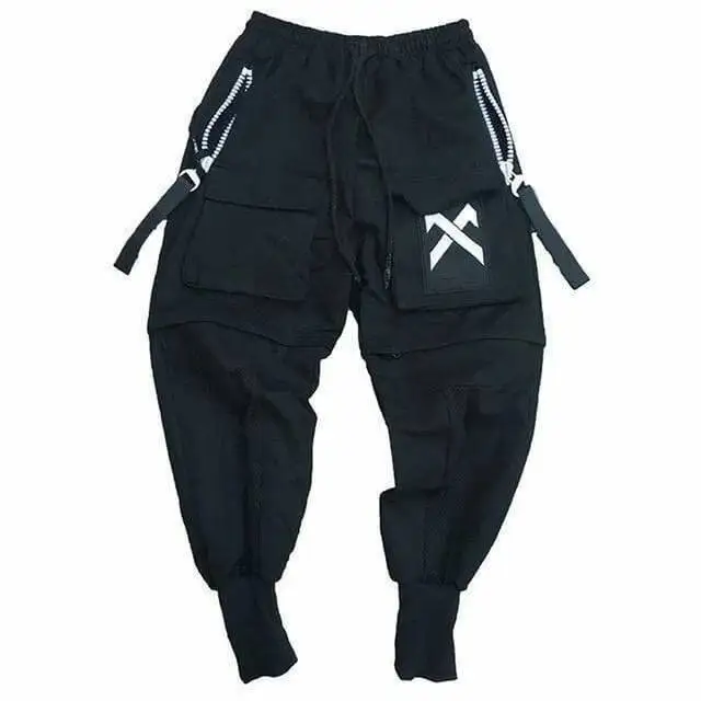 HKSH Dark Style Cargo Harem Pants Men's Tide Hip Hop High Street Loose Streetwear Autumn New Punk Trousers Male Darkwear HK0156