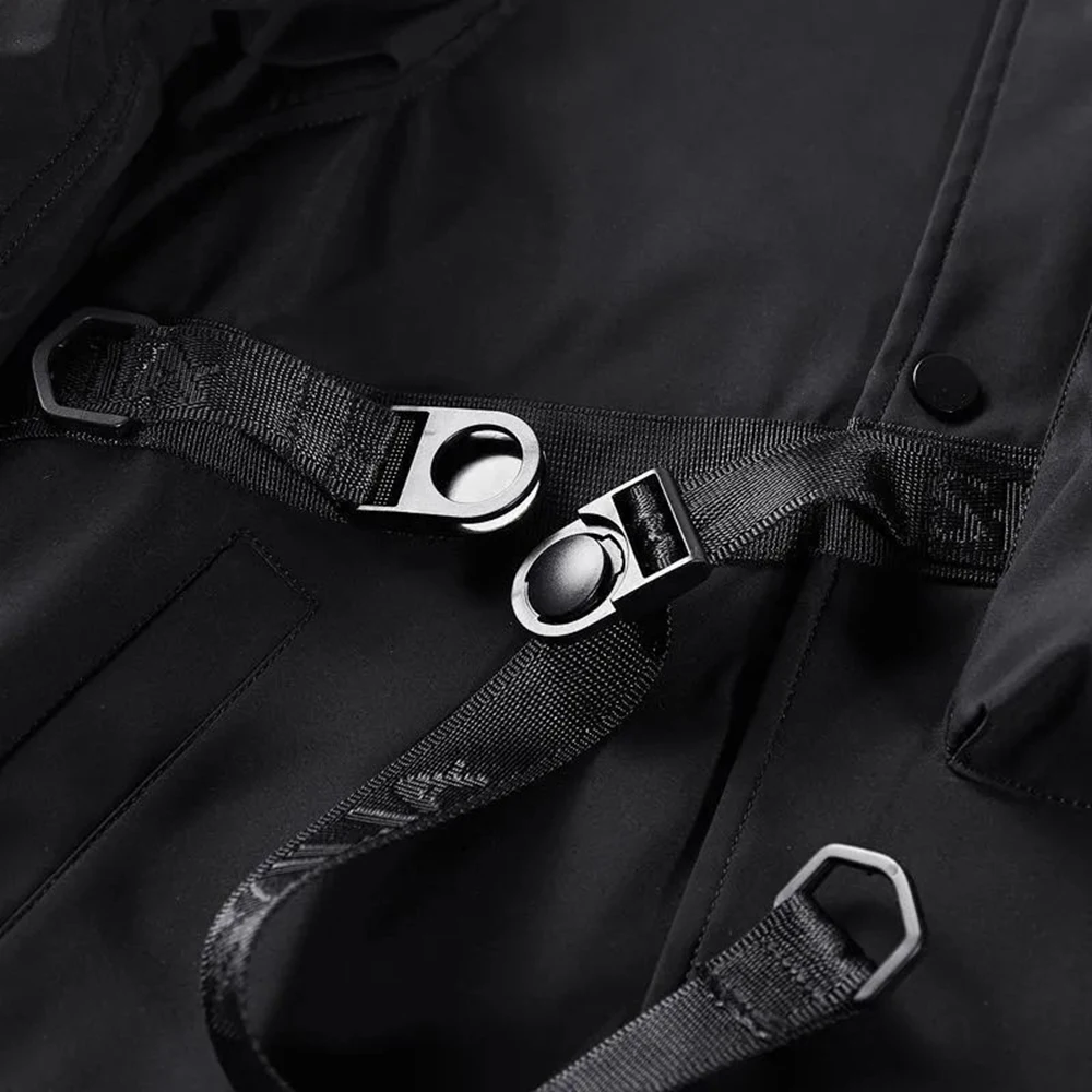 Mens Spring Fall American Street Workwear Jackets 2024 New Zipper Pocket Solid Color Skull Death Embroidery Fashion Trend Jacket