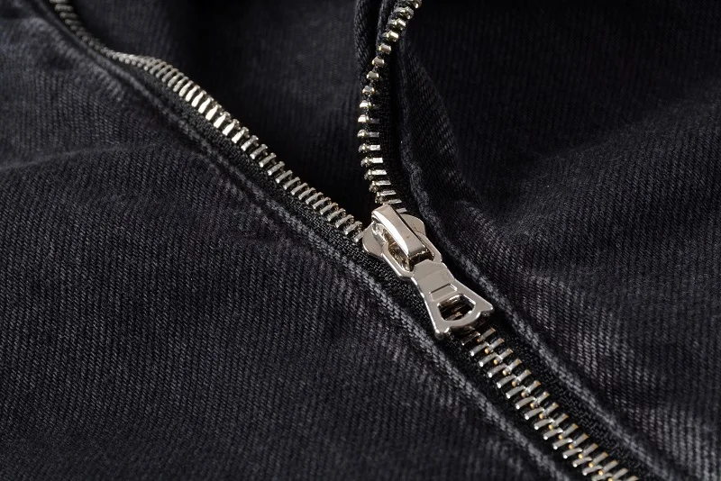 Coat Men Denim Coats Turn Down Collar Jackets Zipper Full Sleeve Vintage Washed Diatressed Y2k Streetwear Casual Spliced Jacket