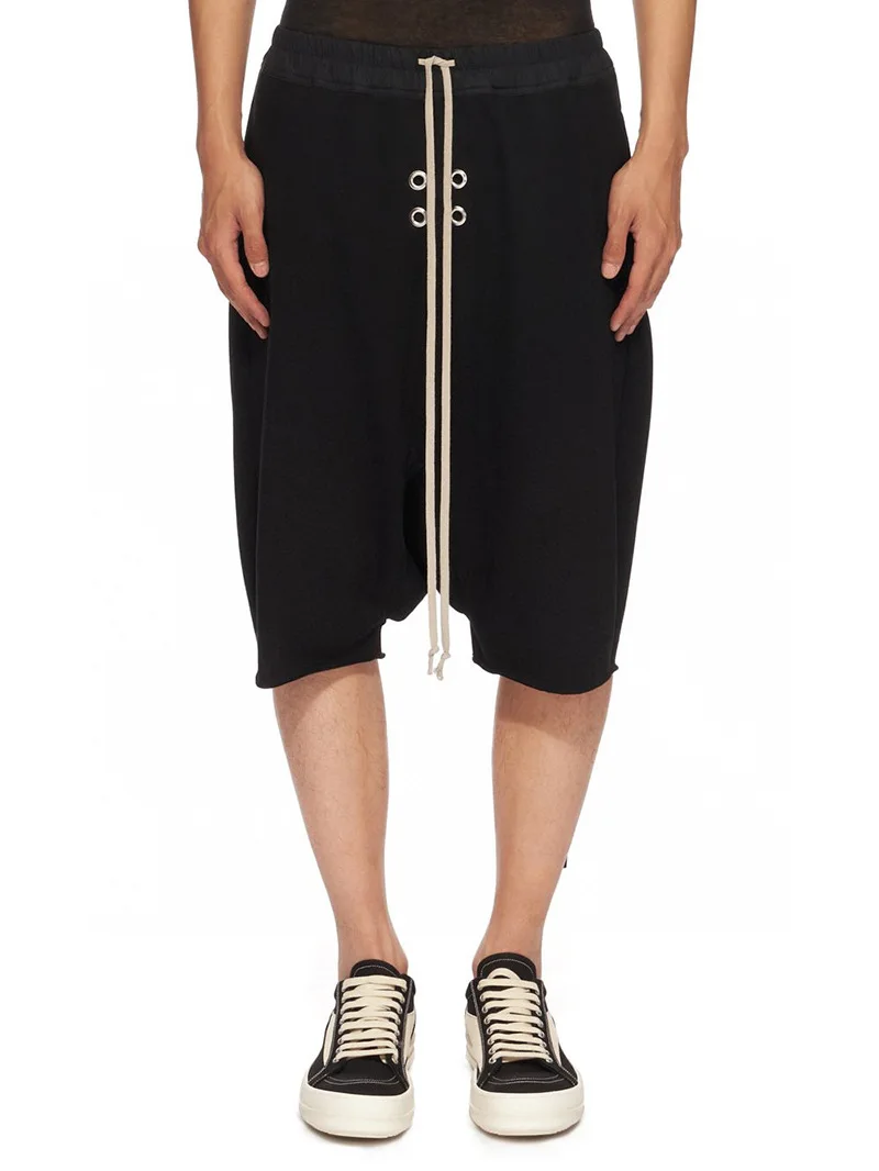 Summer High Street Shorts Dark Punched Chicken Eye Loose RO Hanging Crotch Five Part Pants Men's Casual Harem Pants