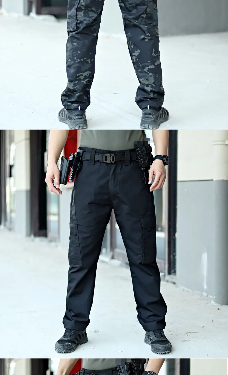 New Tactical Work Pants Men Casual Outdoor Waterproof Cargo Trousers 2/1Pcs Multi-pocket Wear-Resistant Outdoor Training Trouser