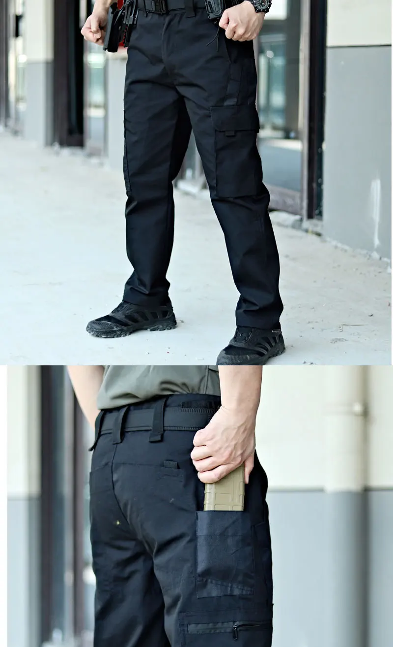 New Tactical Work Pants Men Casual Outdoor Waterproof Cargo Trousers 2/1Pcs Multi-pocket Wear-Resistant Outdoor Training Trouser