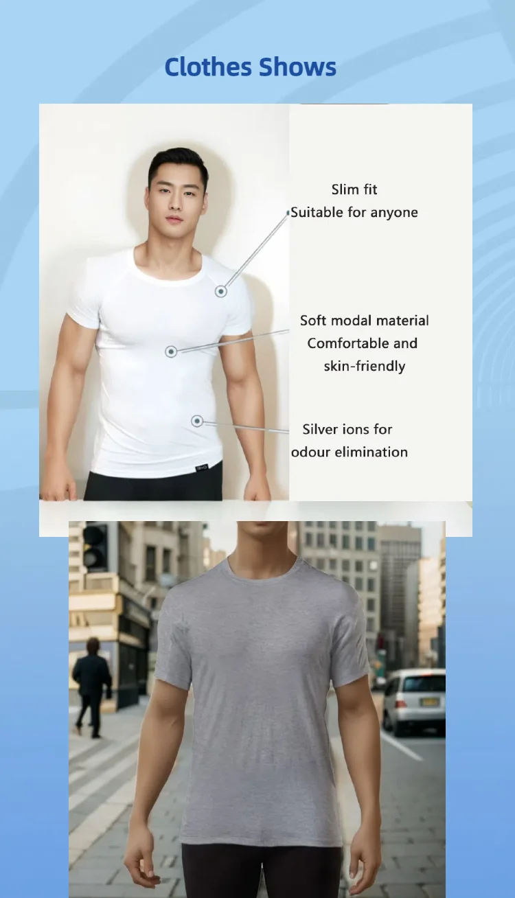 Lightweight Layering System Traps Heat and Moisture Sweatproof Undershirts Tee Shirt Men's Anti Perspiration T Shirt
